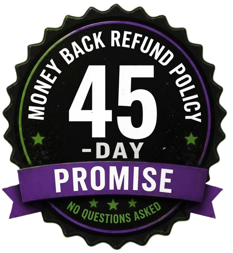 TM New Refund POLICY Badge actual transparent
